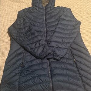 L.L. Bean Dark Blue Puffer Coat